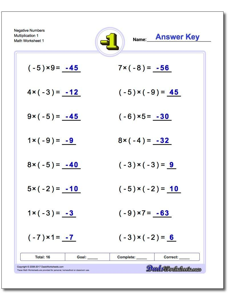 Adding And Subtracting Negative Numbers Worksheet Kuta