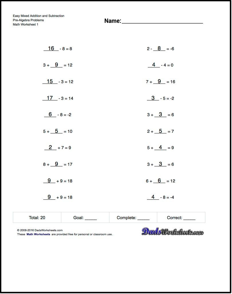 Addition And Subtraction Of Complex Numbers Worksheet 1
