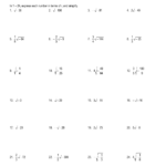 Square Roots Of Negative Numbers Worksheet Db excel