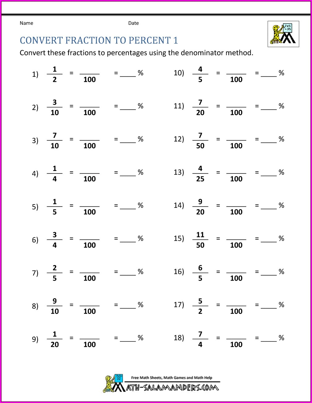 Turning Mixed Numbers Into Decimals Worksheet 2022