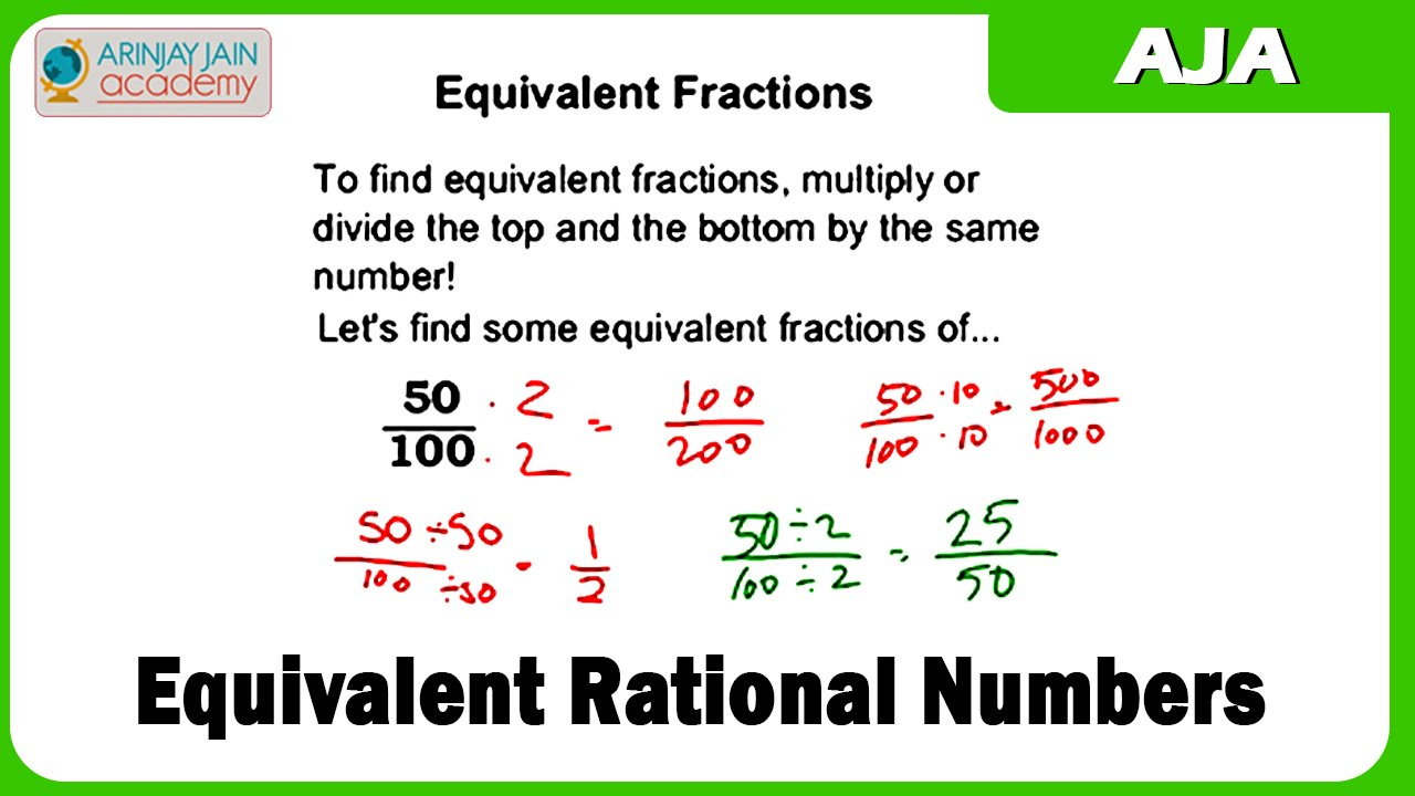 Equivalent Rational Numbers Examples Maths Arinjay Academy Equivalent Rational Numbers Examples Maths Arinjay Academy