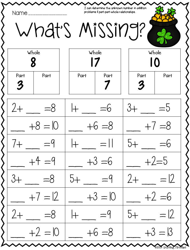 Parts Of Addition Problem Worksheets Worksheet Hero