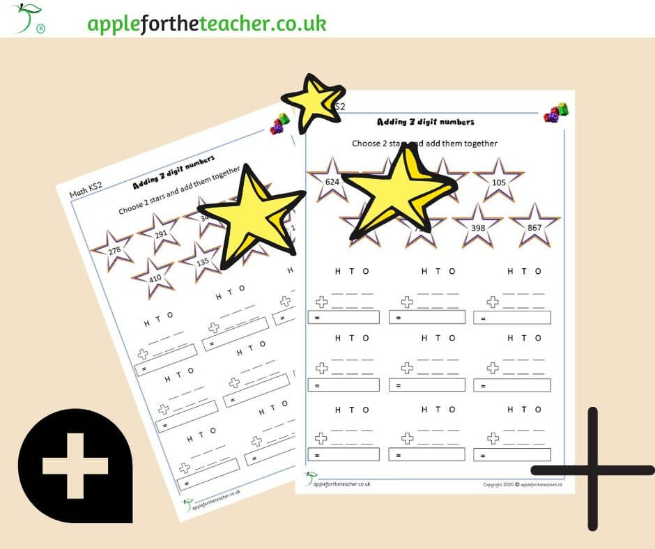 Adding 3 Digit Numbers KS2 Apple For The Teacher Ltd