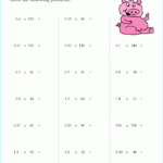 Multiplication Decimals Worksheets Grade 5 5th Grade Multiplying