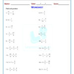 Multiplying Rational Numbers Worksheet Worksheets Free Download