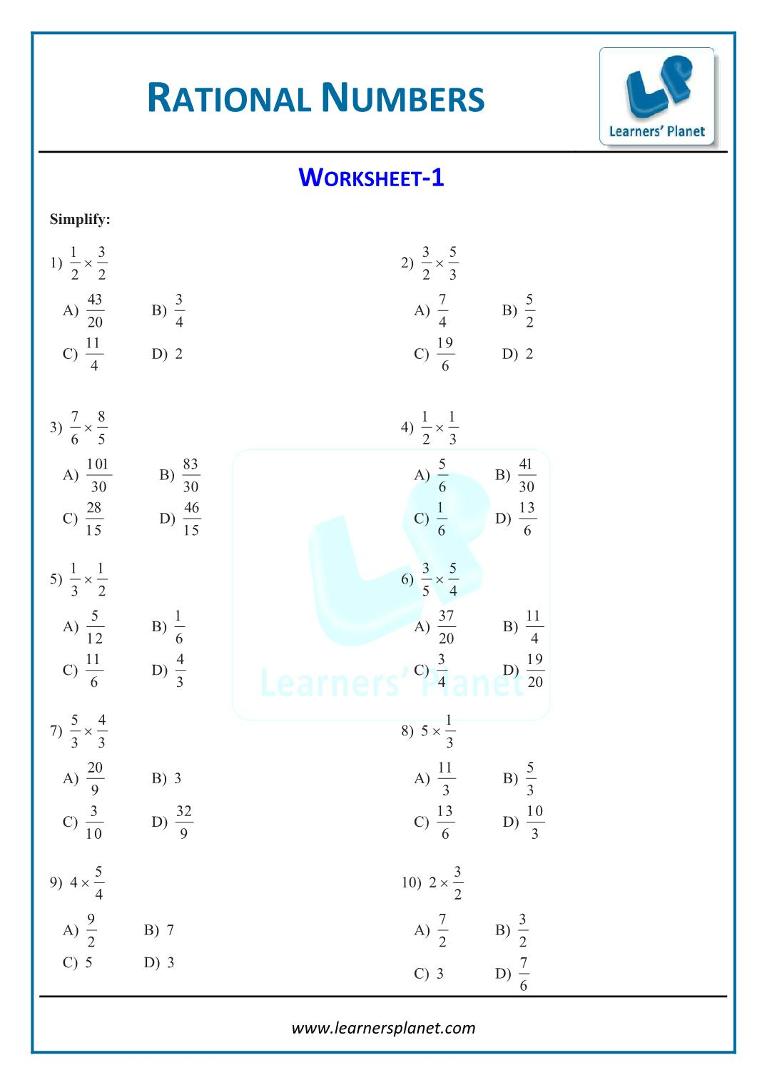 Study Solution And Tutorial Rational Numbers Worksheet For Class 8 Study Solution And Tutorial Rational Numbers Worksheet For Class 8