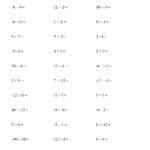 The All Operations With Integers Range 12 To 12 With No Parentheses