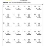 Double Digit Addition Worksheet 2