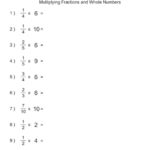 Multiplying Fractions By Whole Numbers Worksheet