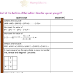 Negative Numbers Adding And Subtracting worksheet Answers