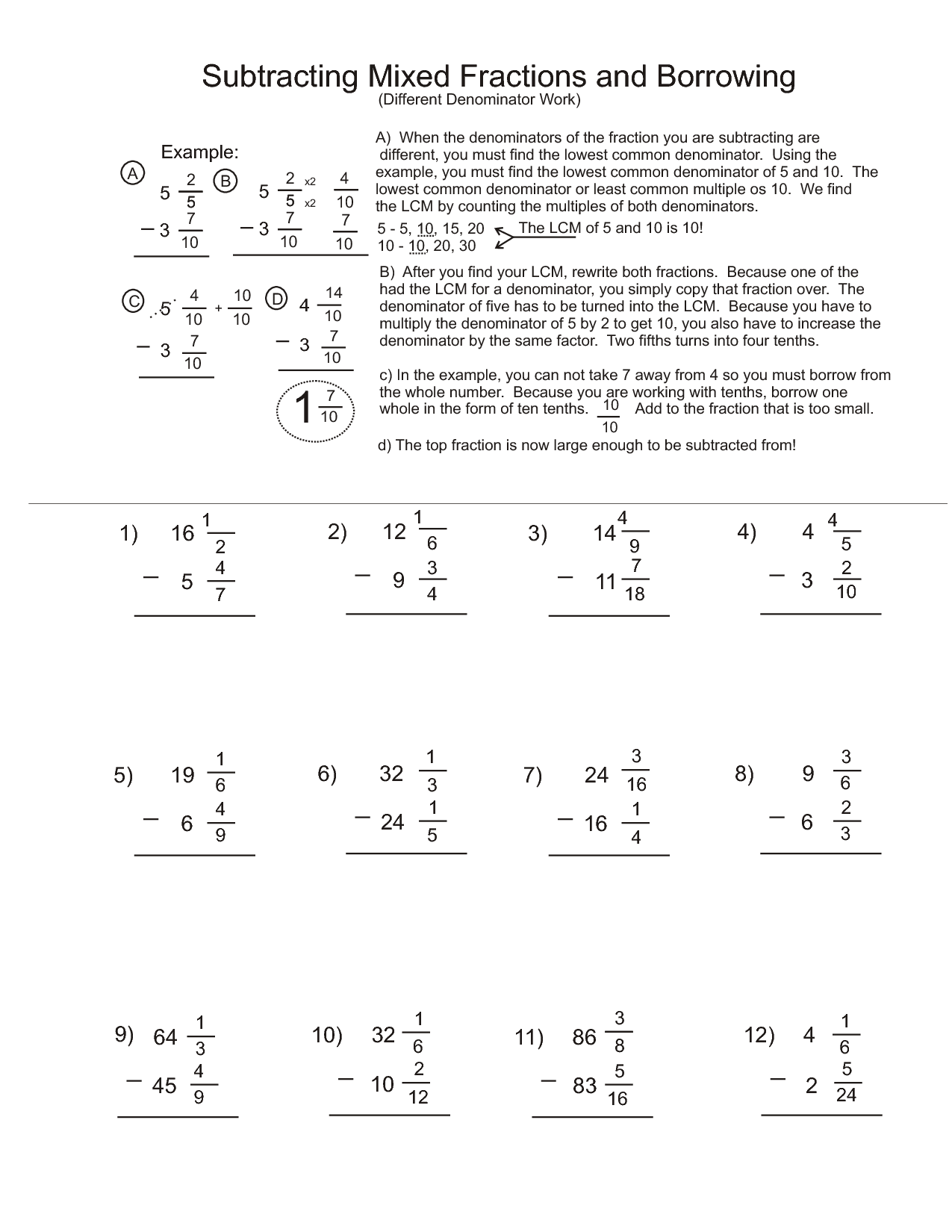 16 Adding And Subtracting Mixed Worksheets Worksheeto 16 Adding And Subtracting Mixed Worksheets Worksheeto