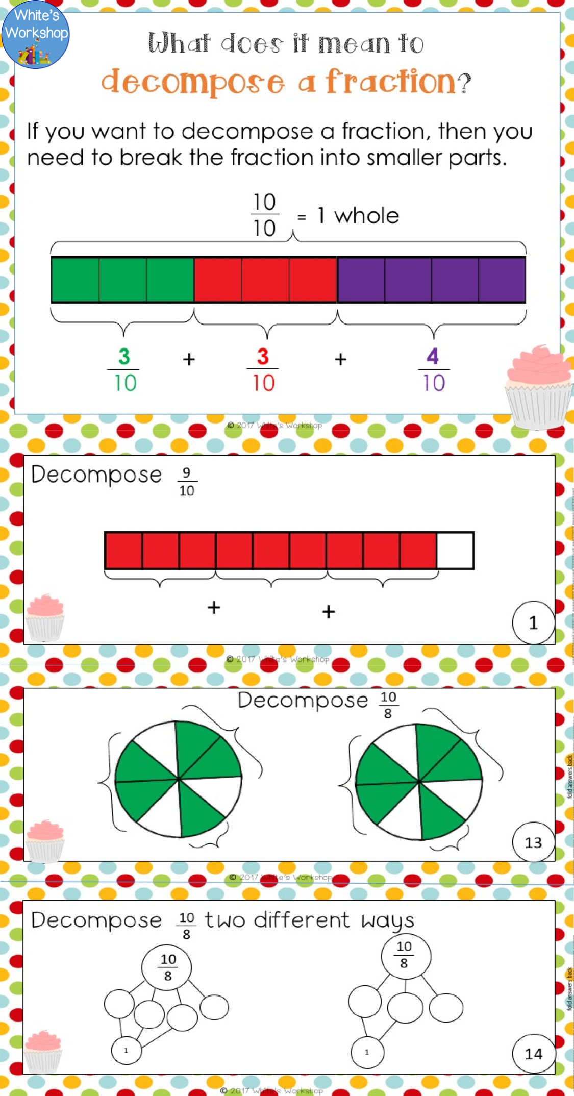 Decomposing Fractions Worksheet Worksheet