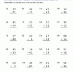 Adding Two Digit Numbers Without Regrouping Worksheets