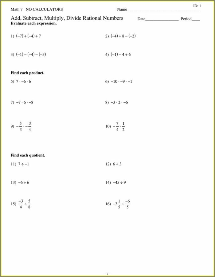 Operations With Rational Numbers Worksheet Kuta Worksheet Resume Examples