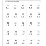 Adding Two Digit Numbers Without Regrouping Worksheets