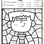 An Apple For The Teacher Halloween Color By Number Math Facts Practice