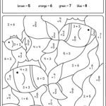 Color By Number Addition Best Coloring Pages For Kids