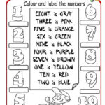 COLOUR THE NUMBERS Worksheet Free ESL Printable Worksheets Made