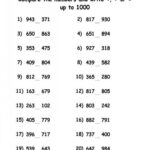 Comparing Numbers Worksheets Grade 3