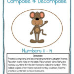 Compose And Decompose Numbers 11 19 Activity Have Fun Teaching