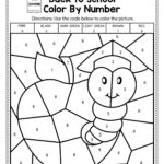 Easy Color By Number Worksheets For Kindergarten 101 Coloring