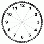 Face Of A Clock With Minutes Learning Printable