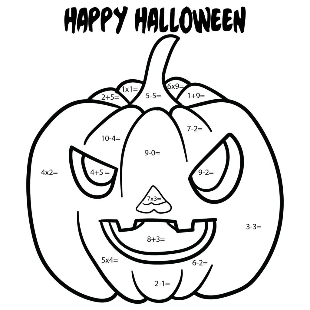 Free Halloween Multiplication Worksheets