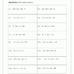 Free Printable Combining Like Terms Worksheets Printable Templates