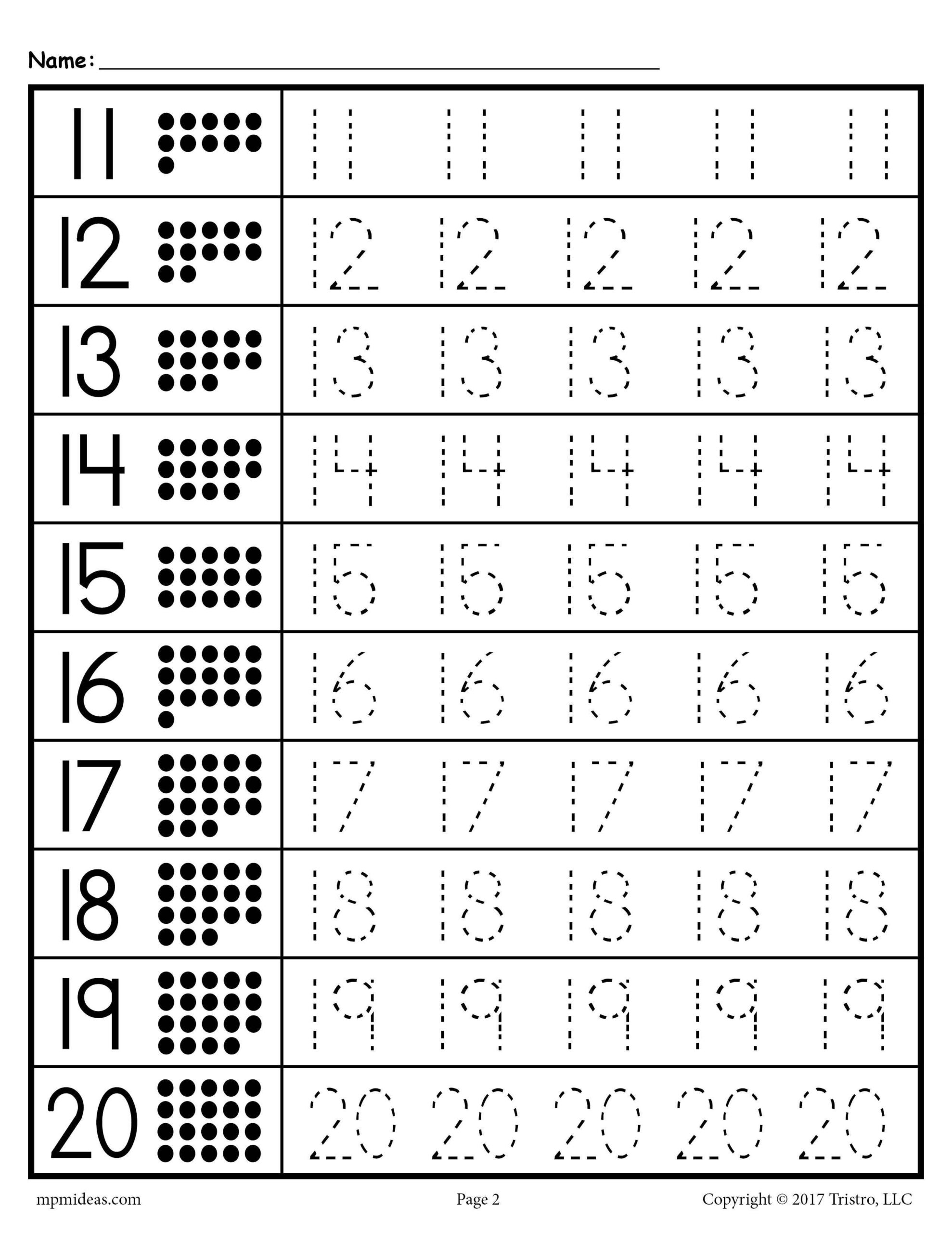 Free Printable Numbers 1 20 Worksheets TheDailyStudio Free Printable Numbers 1 20 Worksheets TheDailyStudio