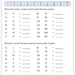 Free Roman Numeral Worksheet Grade 3 Roman Numerals