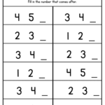 Number Order Worksheets Kindergarten Printable Kindergarten Worksheets