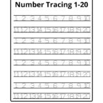 Number Tracing Worksheets 1 20 Pdf Printable Form Templates And Letter