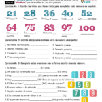 Numbers In Spanish From 20 To 100 PDF Worksheet Spanish Learning Lab
