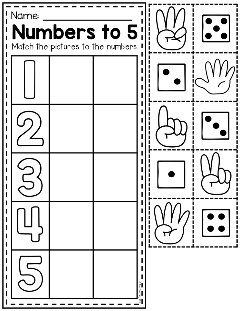 Numbers To 10 Worksheets MEGA PACK Math Activities Preschool 