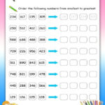 Ordering Numbers Worksheet