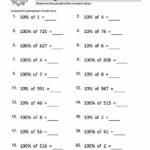 Percents Worksheets
