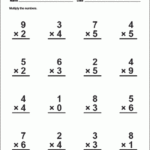 Print A Multiplication Single Digit Worksheet Number Words Worksheets