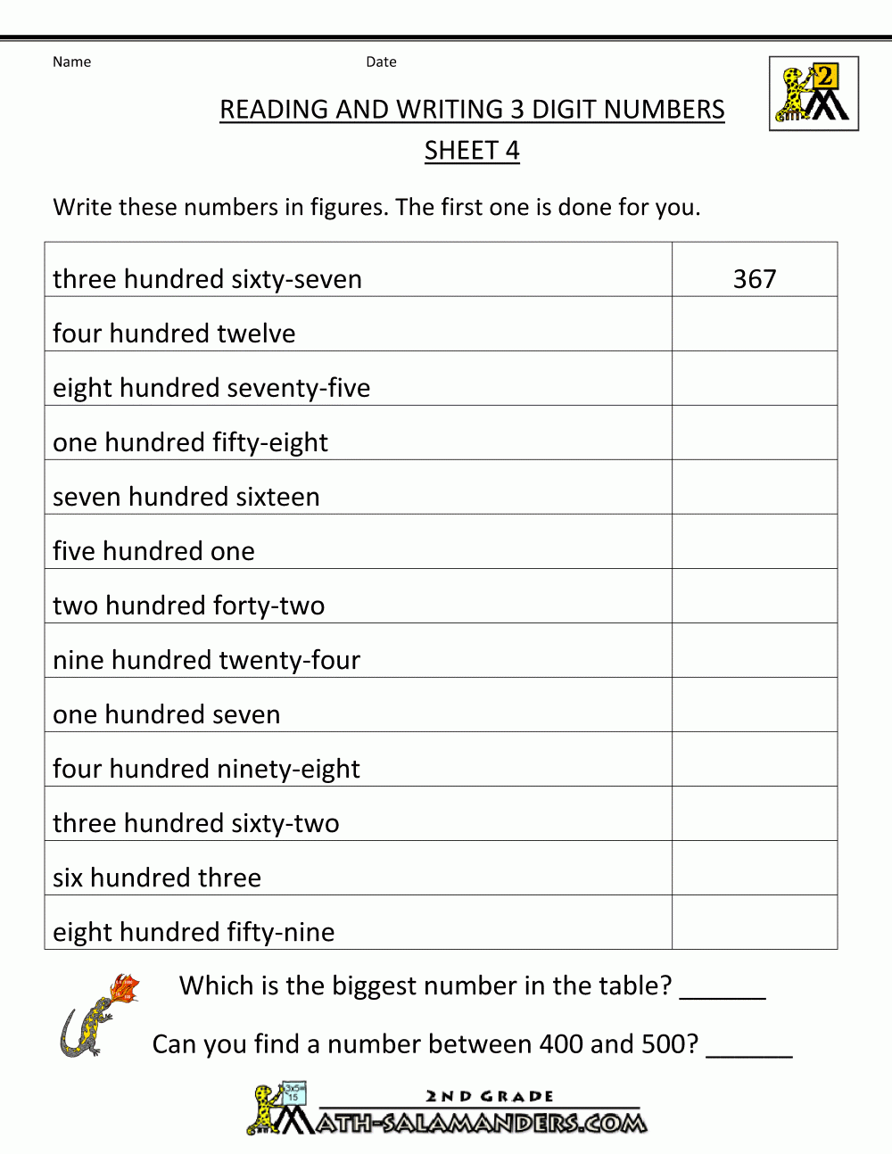 Reading And Writing 7 Digit Numbers Worksheets Maryann Kirby s 