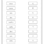 Spanish Numbers Worksheet 1 100