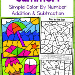 Summer Color By Number Printables Printable Blank World