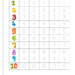 Tracing Number Words Worksheet 1 20