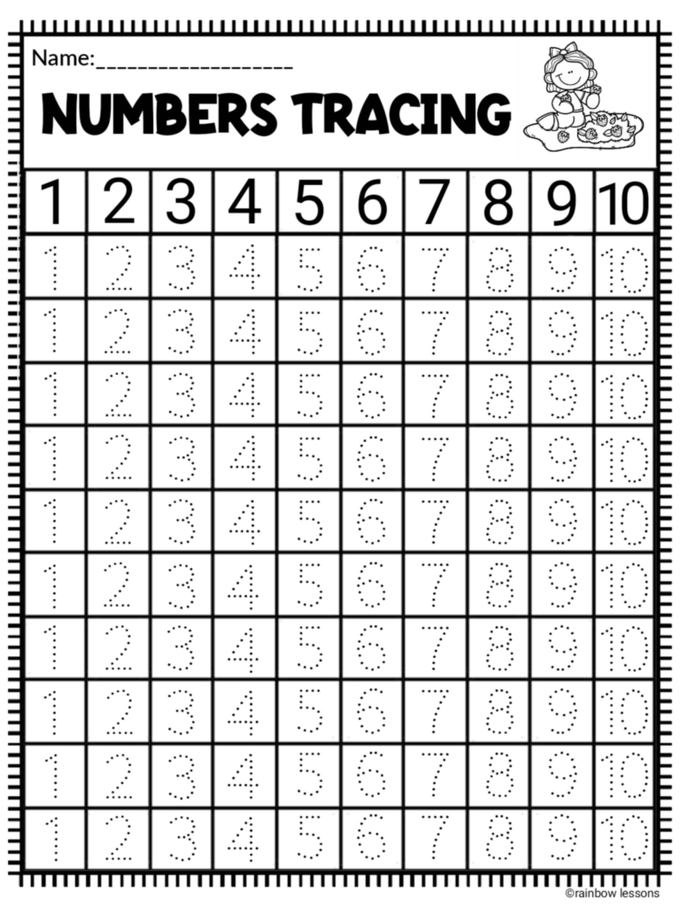 Worksheet On Tracing Numbers 1 20 Printable Worksheets And Activities