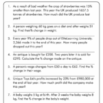 10 Best Images Of Percent Change Worksheet Math Percent Problems