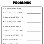10 Best Images Of Percent Change Worksheet Math Percent Problems