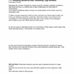 111 Analyzing Numerical Data Estimating Large Numbers Db excel