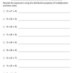 15 Best Images Of Distributive Property Worksheets Grade 7 Easy 6th