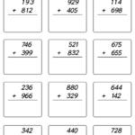 17 Best Images Of Three Digit Addition Worksheets Three Digit