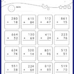 2nd Grade Math 3 Digit Addition Worksheets Free Printable
