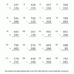 3 Digit Addition And Subtraction Worksheets