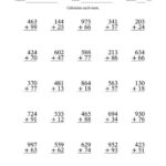 3 Digit Plus 2 Digit Addition With SOME Regrouping A